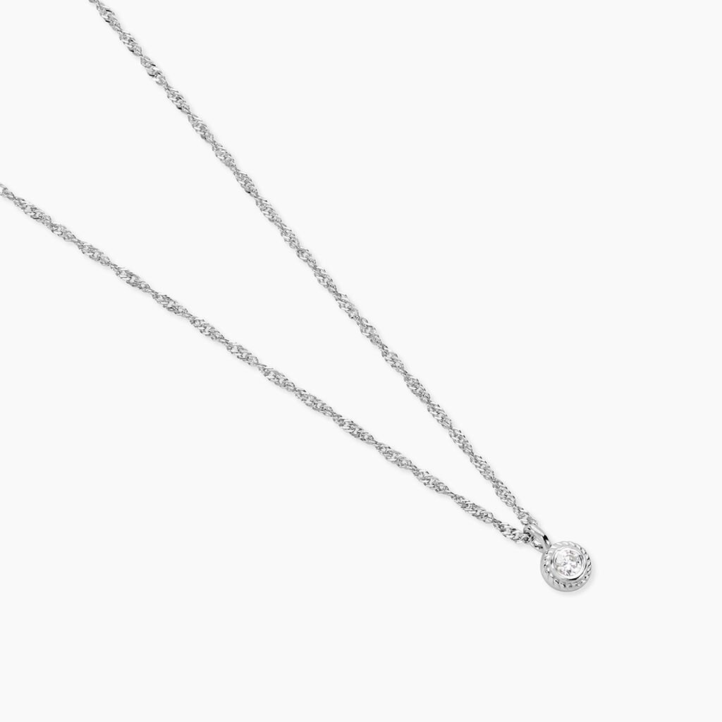 Collier Marciana Argent Blanc Oxyde De Zirconium - Colliers fantaisie Femme | Histoire d’Or