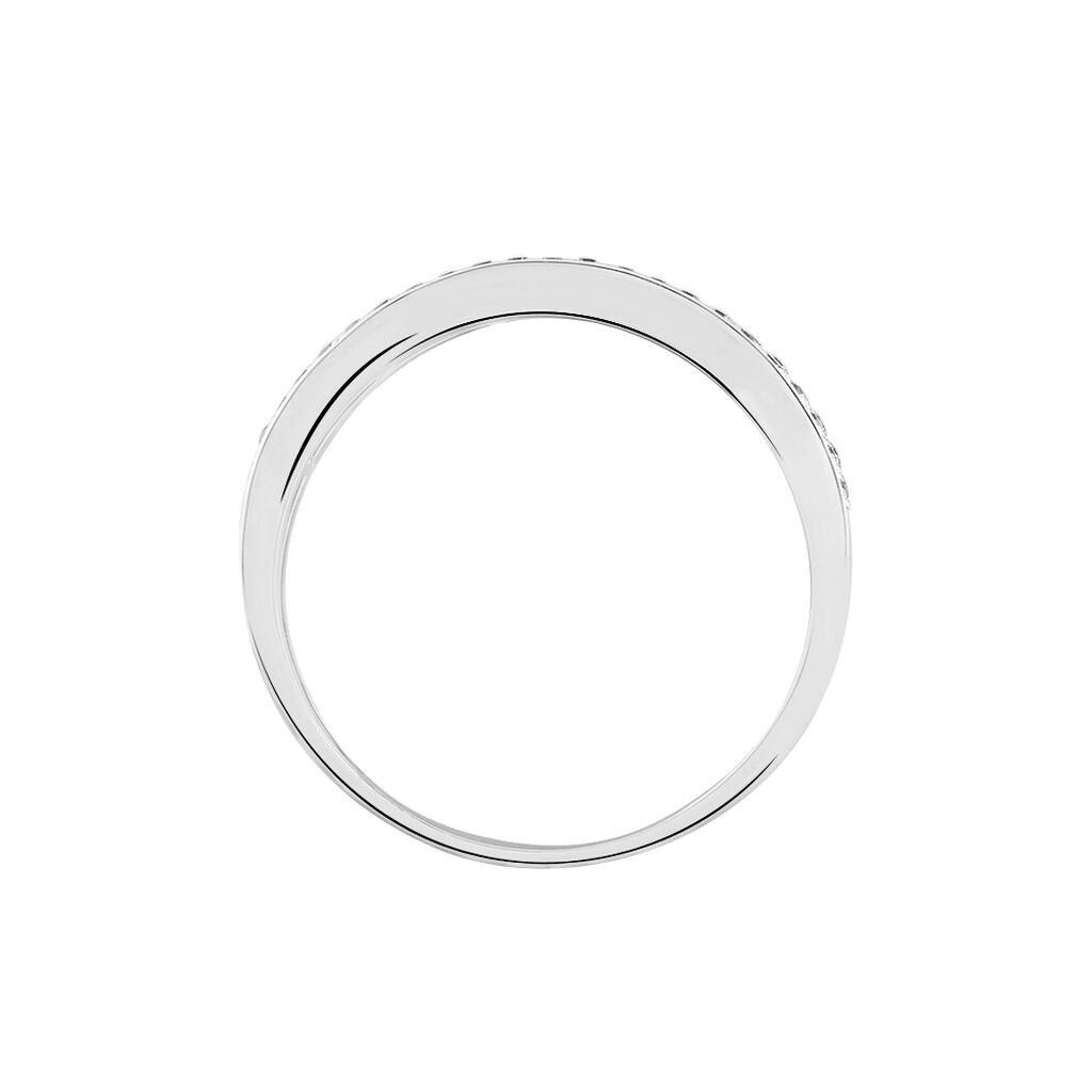 Bague Agathon Or Blanc Oxyde De Zirconium - Bagues avec pierre Femme | Histoire d’Or