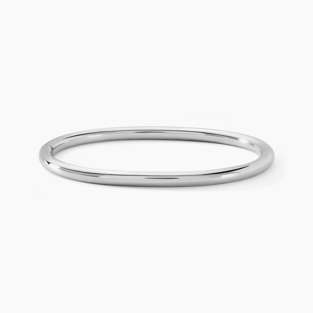 Bracelet Jonc Seville Acier Blanc - Bracelets joncs Femme | Histoire d’Or