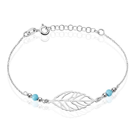 Bracelet Grethel Argent Blanc Turquoise - Bracelets Femme | Histoire d’Or