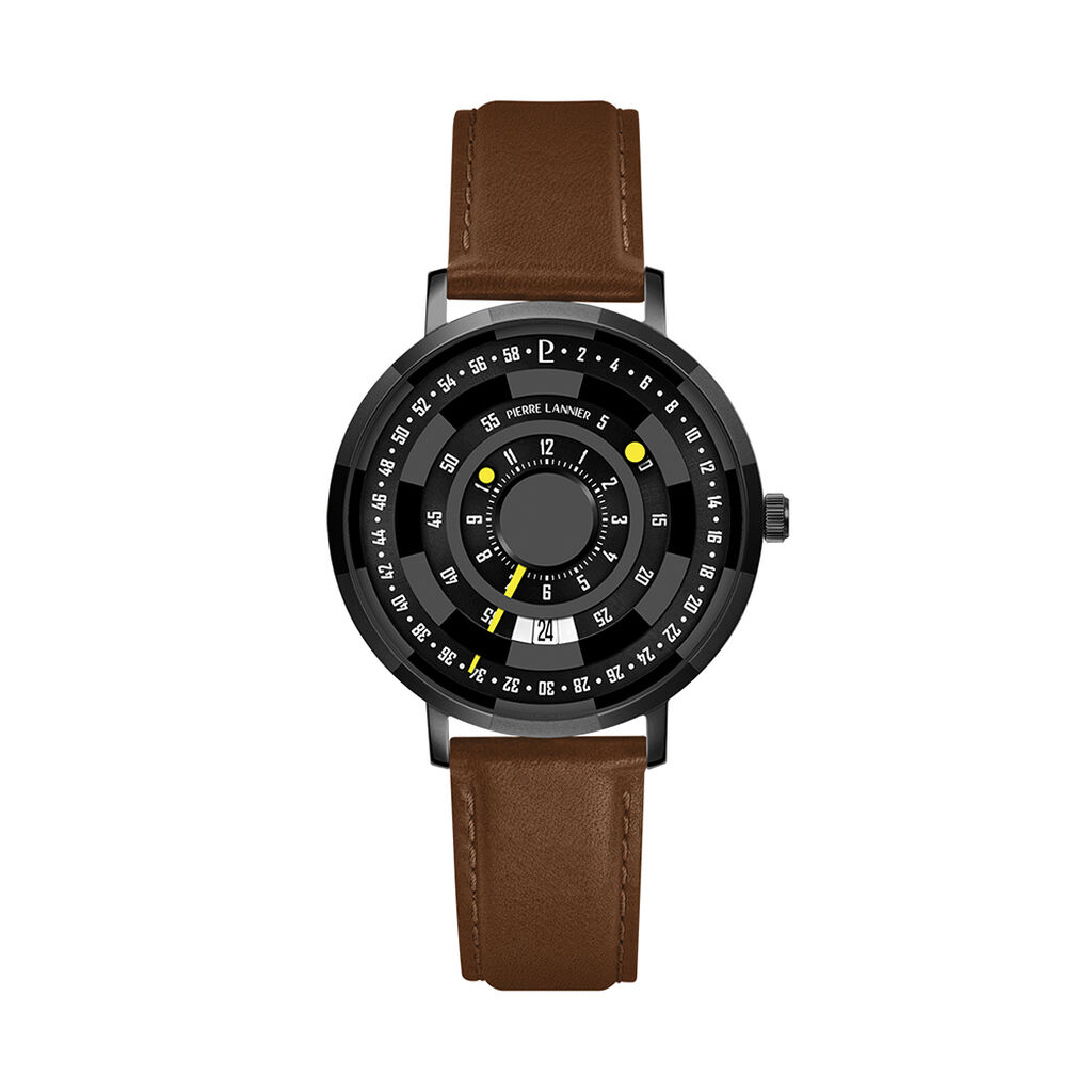 Montre Pierre Lannier Lannier Blackjack Noir - F&ecirc;te des p&egrave;res Homme | Histoire d&rsquo;Or