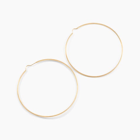 Créoles Dominae Or Jaune - Boucles d'oreilles créoles Femme | Histoire d’Or
