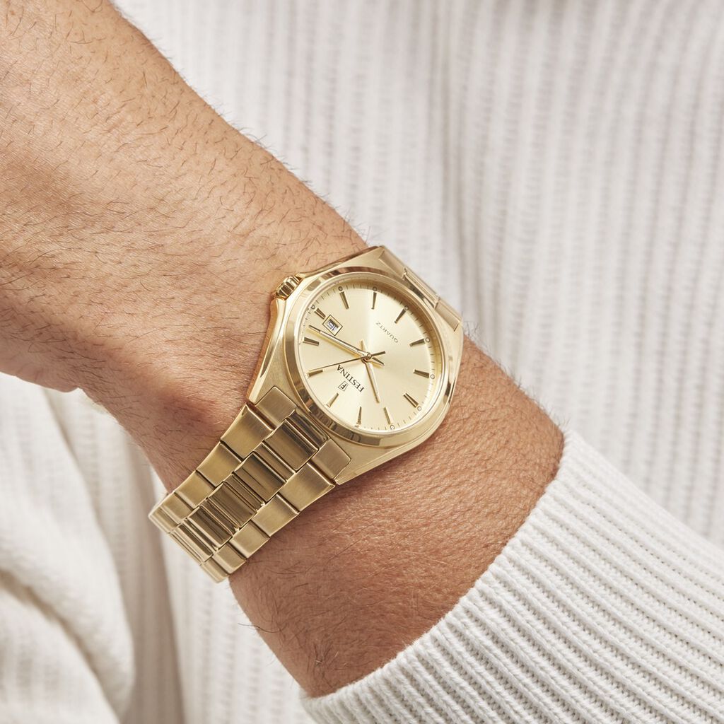 Montre Festina Classics Doré - Montres Homme | Histoire d’Or