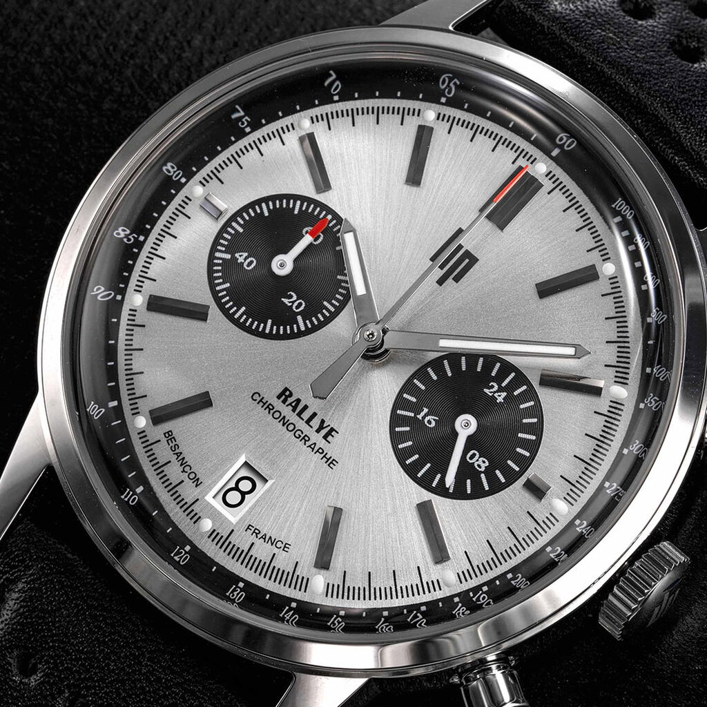 Montre Lip Rallye Meca-Quartz Argent&eacute; - Montres Homme | Histoire d&rsquo;Or