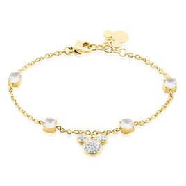 Bracelet Disney Acier Doré Oxyde - Bracelets fantaisie Femme | Histoire d’Or
