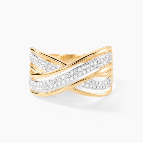 Bague Pivoine Or Jaune Diamant - Bagues avec pierre Femme | Histoire d&rsquo;Or