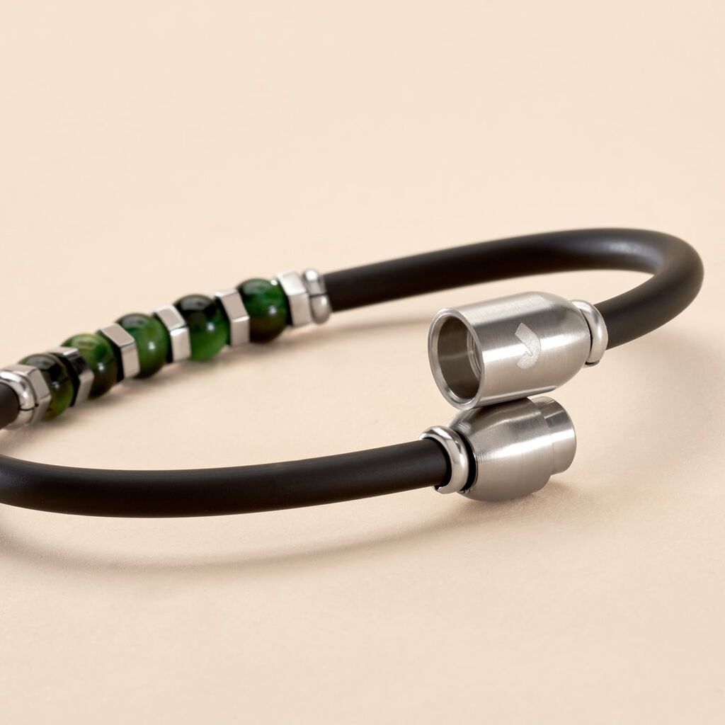 Bracelet Jourdan Caoutchouc Noir - Bracelets Homme | Histoire d’Or