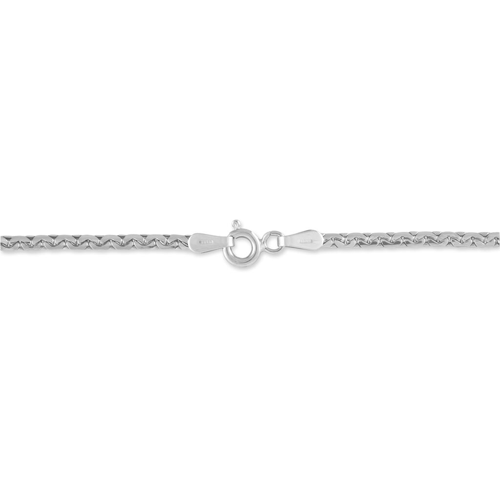 Bracelet Ivy Maille Haricot Or Blanc - Bracelets chaîne Femme | Histoire d’Or