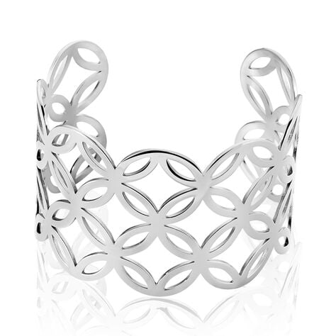 Bracelet Jonc Danyl Acier Blanc - Bracelets Femme | Histoire d’Or