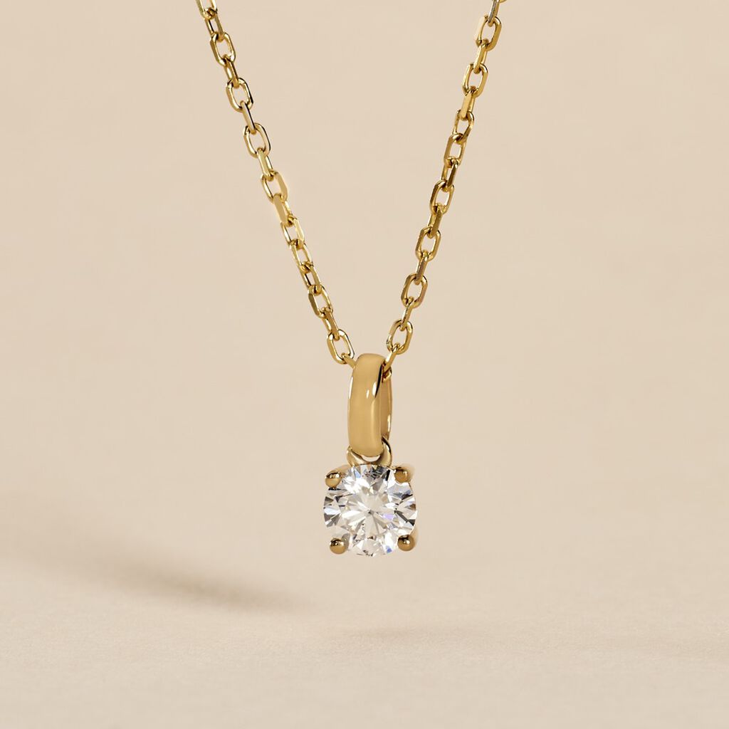 Pendentif Aphrodite Or Jaune Diamant - Pendentifs Femme | Histoire d’Or