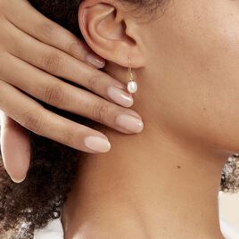 Boucles D'oreilles Pendantes Baroque Or Jaune Perle De Culture - Boucles d'oreilles pendantes Femme | Histoire d’Or