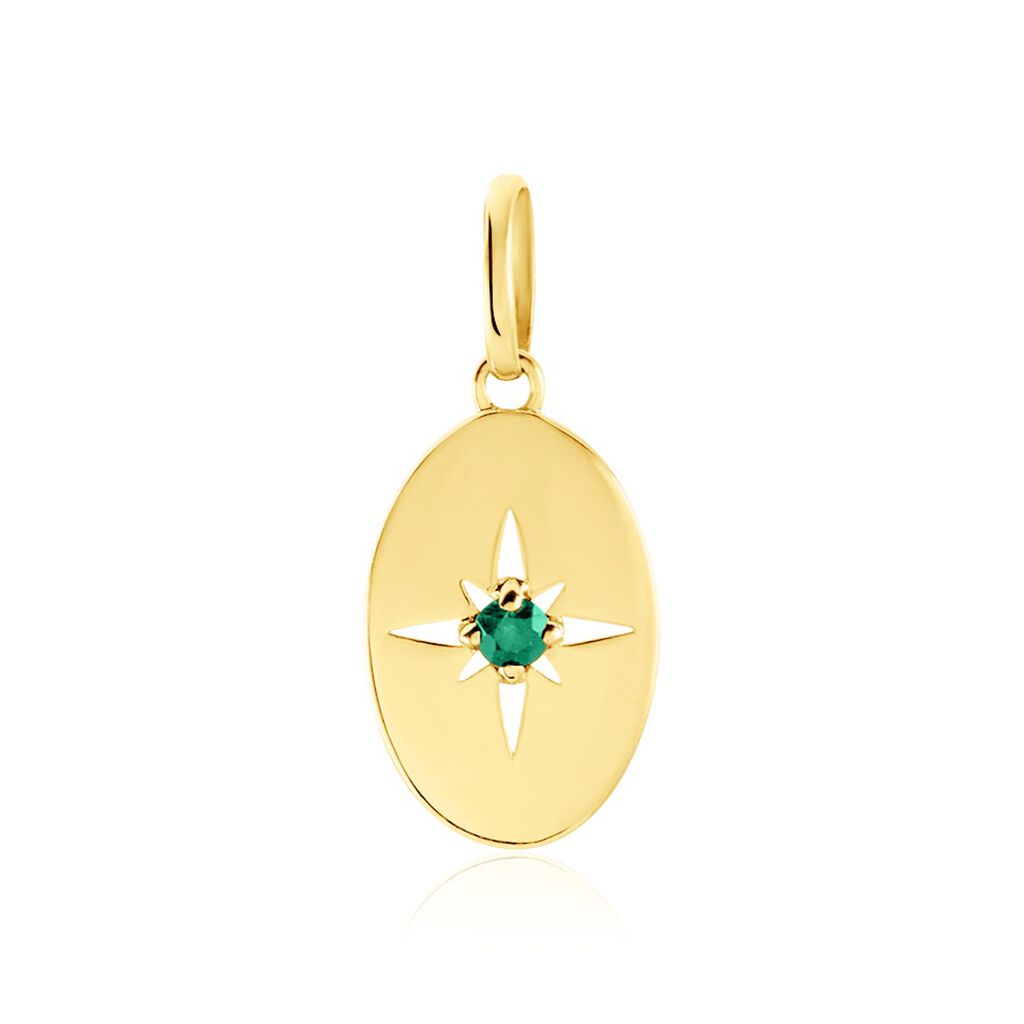 Pendentif Melchior Or Jaune Emeraude - Pendentifs Femme | Histoire d’Or