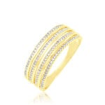 Bague Ines Or Jaune Diamant - Bagues avec pierre Femme | Histoire d&rsquo;Or