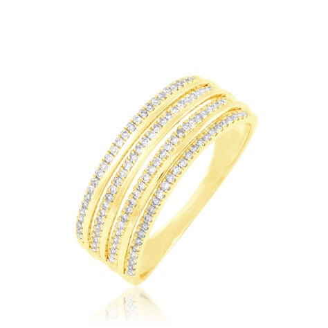 Bague Ines Or Jaune Diamant - Bagues avec pierre Femme | Histoire d&rsquo;Or