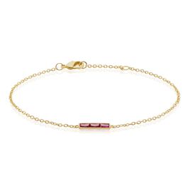 Bracelet Plaqué Or Linnert Spinelles - Bracelets fantaisie Femme | Histoire d’Or