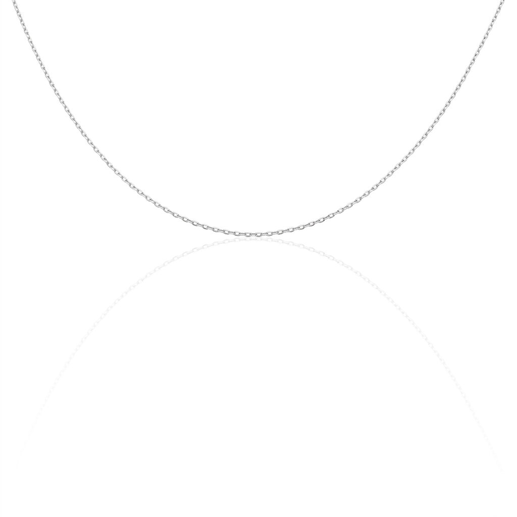 Chaîne Igoa Maille Forçat Diamantee Or Blanc - Chaines Femme | Histoire d’Or