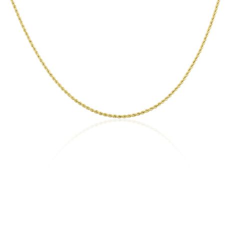 Collier Jerry Maille Corde Or Jaune - Chaines Femme | Histoire d’Or