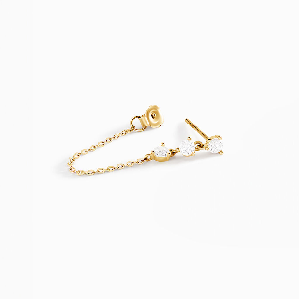Boucles D'oreilles Pendantes Orion Or Jaune Oxyde De Zirconium - Boucles d'oreilles pendantes Femme | Histoire d’Or