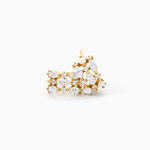 Cr&eacute;oles Mo&iuml;sa Argent Dor&eacute; A L'Or 750/1000 Oxyde De Zirconium - Boucles d'oreilles cr&eacute;oles Femme | Histoire d&rsquo;Or