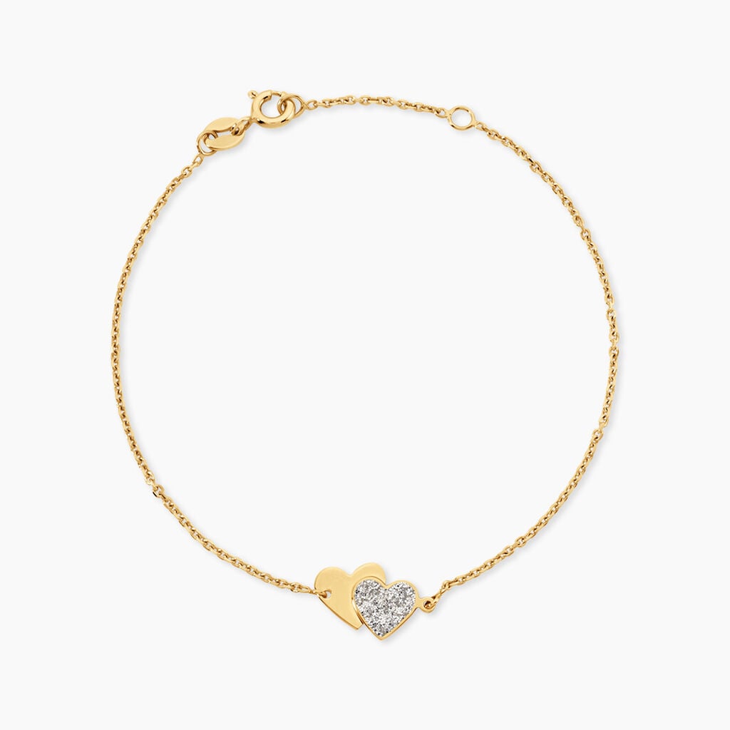 Bracelet Zora Argent Dor&eacute; A L'Or 750/1000 - F&ecirc;te des m&egrave;res Femme | Histoire d&rsquo;Or