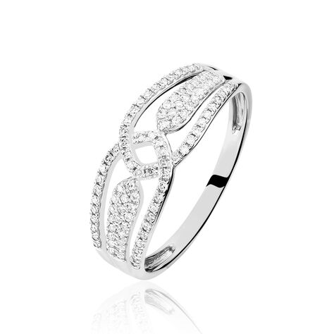 Bague Diana Or Blanc Diamant - Bagues avec pierre Femme | Histoire d’Or