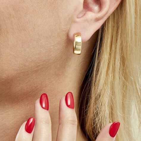 Créoles Terezia Or Jaune - Boucles d'oreilles créoles Femme | Histoire d’Or