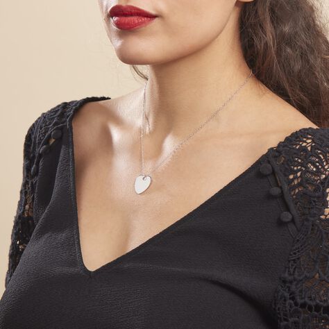 Collier Ylla Argent Blanc - Colliers fantaisie Femme | Histoire d’Or