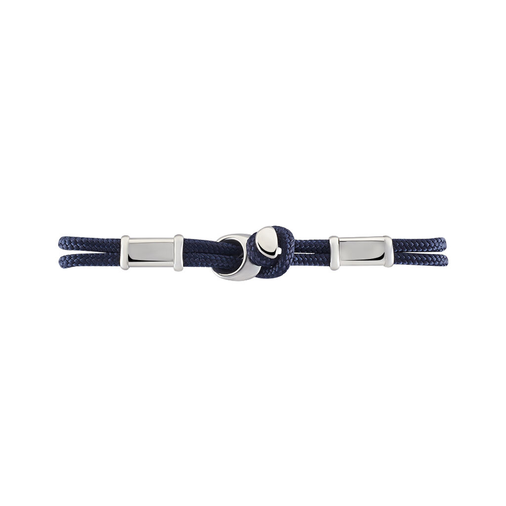 Bracelet Sylvain Acier Blanc - Bracelets cordon Homme | Histoire d’Or