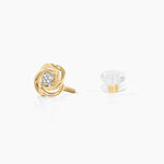 Boucles D'oreilles Puces Or Jaune Urlanie Diamants - Clous d'oreilles Femme | Histoire d&rsquo;Or