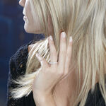 Alliance Valentine Or Blanc Diamant Synthetique - Alliances Femme | Histoire d&rsquo;Or