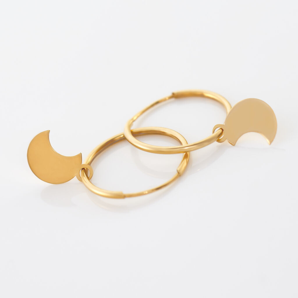 Cr&eacute;oles Belita Or Jaune - Boucles d'oreilles cr&eacute;oles Femme | Histoire d&rsquo;Or