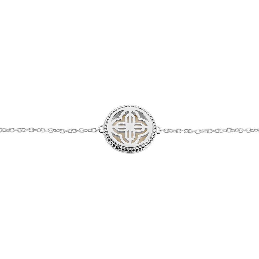 Bracelet Laetizia Celine Argent Blanc Nacre - Bracelets Femme | Histoire d&rsquo;Or
