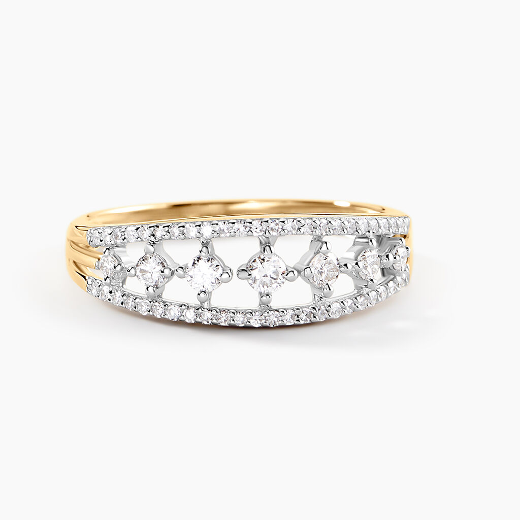 Bague Meirion Or Blanc Diamant Synthétique - Nouveautés Femme | Histoire d’Or