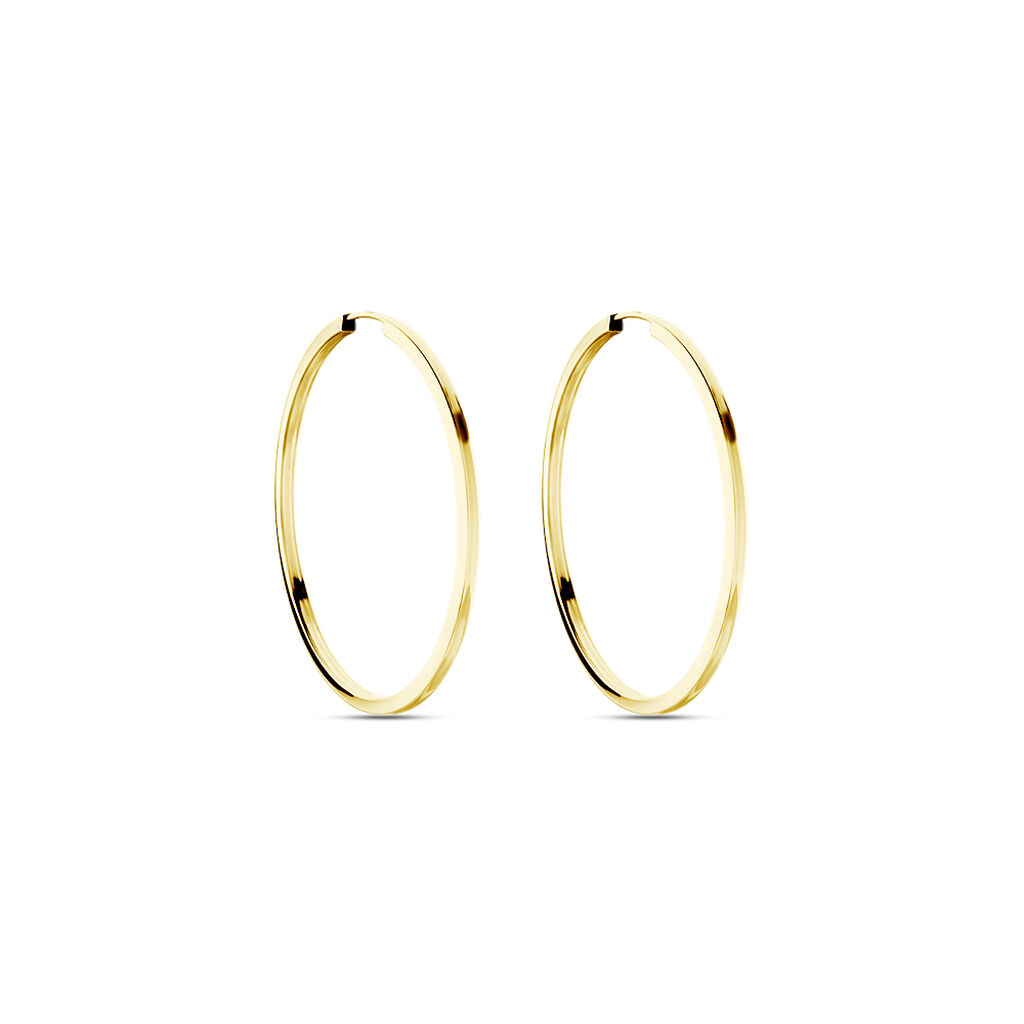 Créoles Benedikta Or Jaune - Boucles d'oreilles créoles Femme | Histoire d’Or