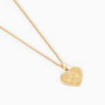 Pendentif Ange Coeur Argent Dor&eacute; A L'Or 750/1000 - Pendentifs Communion Femme | Histoire d&rsquo;Or