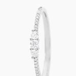 Bague Or Blanc Sabine Diamants - Bagues solitaires Femme | Histoire d&rsquo;Or