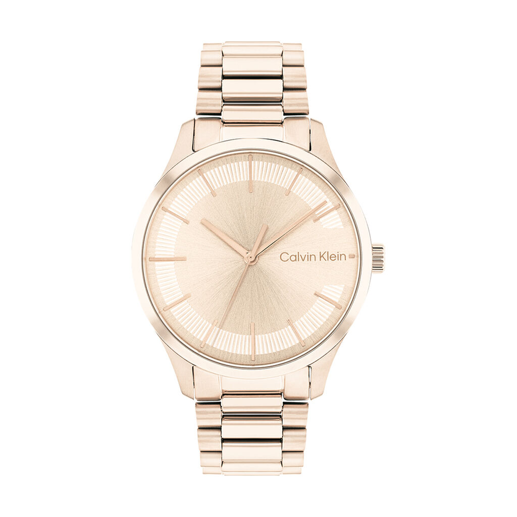 Montre Calvin Klein Iconic Bracelet Rose - Id&eacute;es cadeaux Femme | Histoire d&rsquo;Or