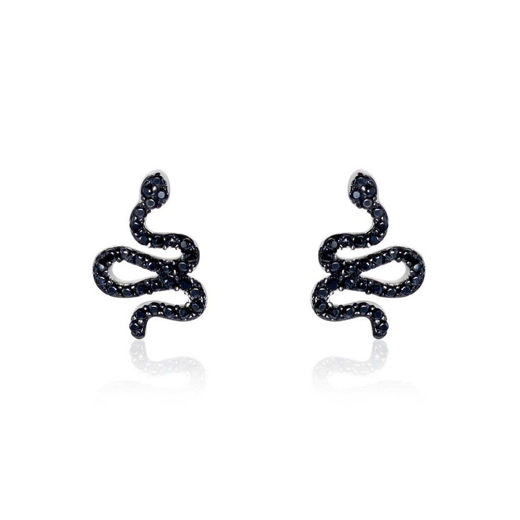 Boucles D'oreilles Puces Muses Argent Blanc Oxydes De Zirconium - Boucles d'oreilles fantaisie Femme | Histoire d’Or