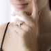 Bague Camilia Or Blanc Emeraude - Bagues solitaires Femme | Histoire d’Or