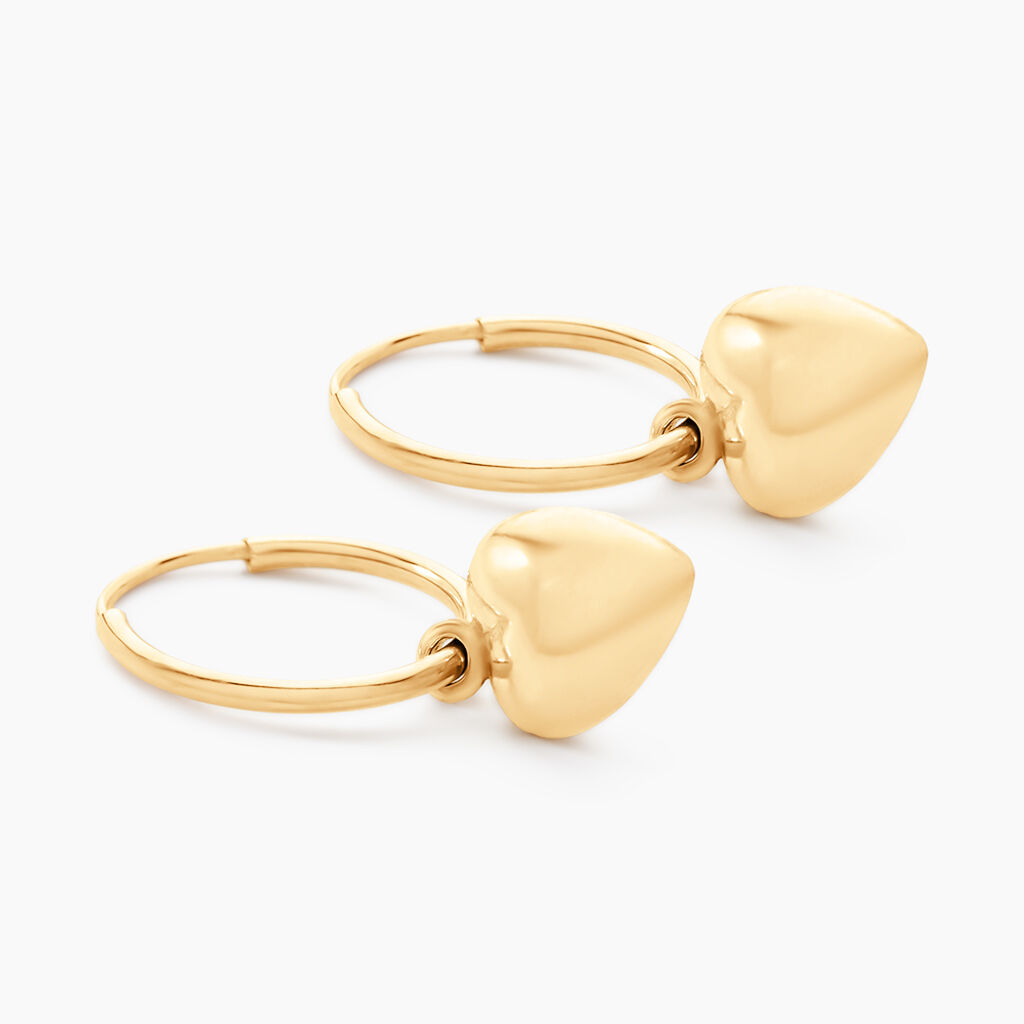Bracelet Big Love Or Jaune - Boucles d'oreilles créoles Femme | Histoire d’Or