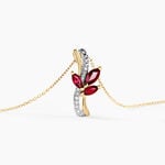 Collier Angie Or Jaune Rubis Diamant - Colliers Femme | Histoire d&rsquo;Or