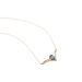Collier Or Rose Gaelle Topaze Oxydes De Zirconium