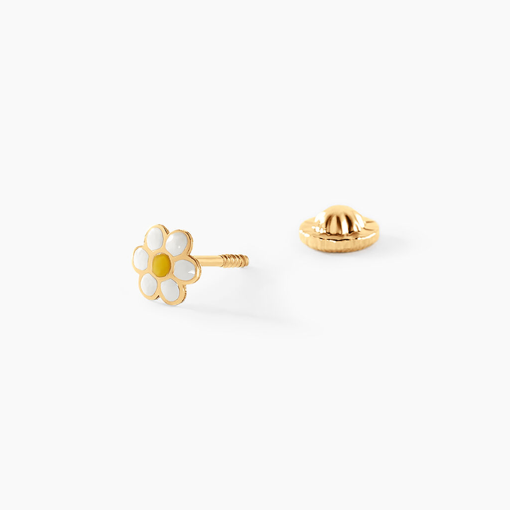 Boucles D'oreilles Puces Marigold Or Jaune - Clous d'oreilles Enfant | Histoire d’Or
