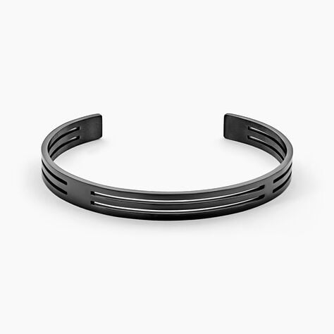 Bracelet Jonc Line Acier Noir - Bracelets joncs Homme | Histoire d&rsquo;Or