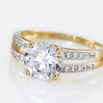 Bague Solitaire Or Jaune Anthyme Oxyde De Zirconium - Bagues solitaires Femme | Histoire d&rsquo;Or