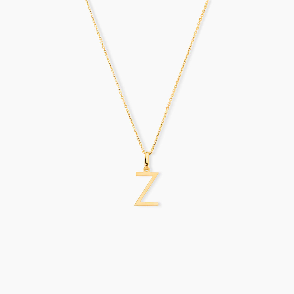 Pendentif Ionia Lettre Or Jaune - Pendentifs Famille | Histoire d&rsquo;Or