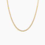 Collier Capucin Or Jaune Maille Marine Plate - Chaines Homme | Histoire d&rsquo;Or