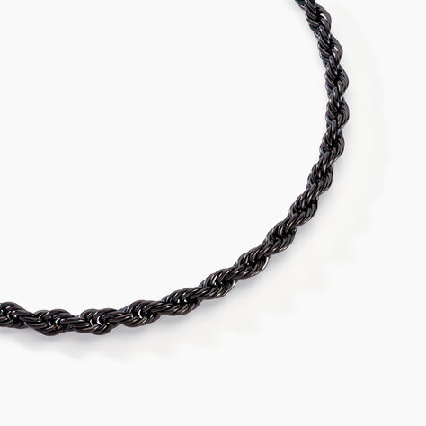 Chaine Tahoma Acier Noir - Chaines Homme | Histoire d’Or