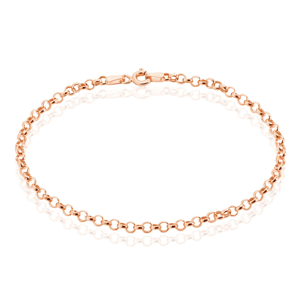 Bracelet Jodie Maille Jaseron Or Rose - Bracelets chaîne Femme | Histoire d’Or