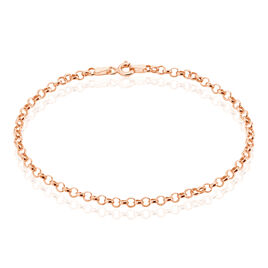Bracelet Jodie Maille Jaseron Or Rose - Bracelets chaîne Femme | Histoire d’Or